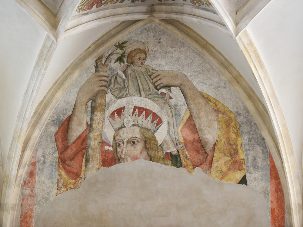 Hl. Christiphorus - Fresko im südlichen Seitenschiff